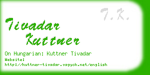 tivadar kuttner business card